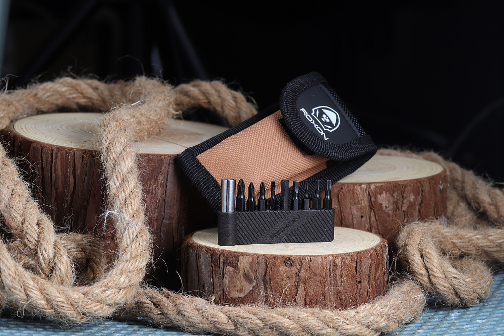 Міні мультитул Roxon M2 зі змінними бітами, сірий Киев - изображение 9