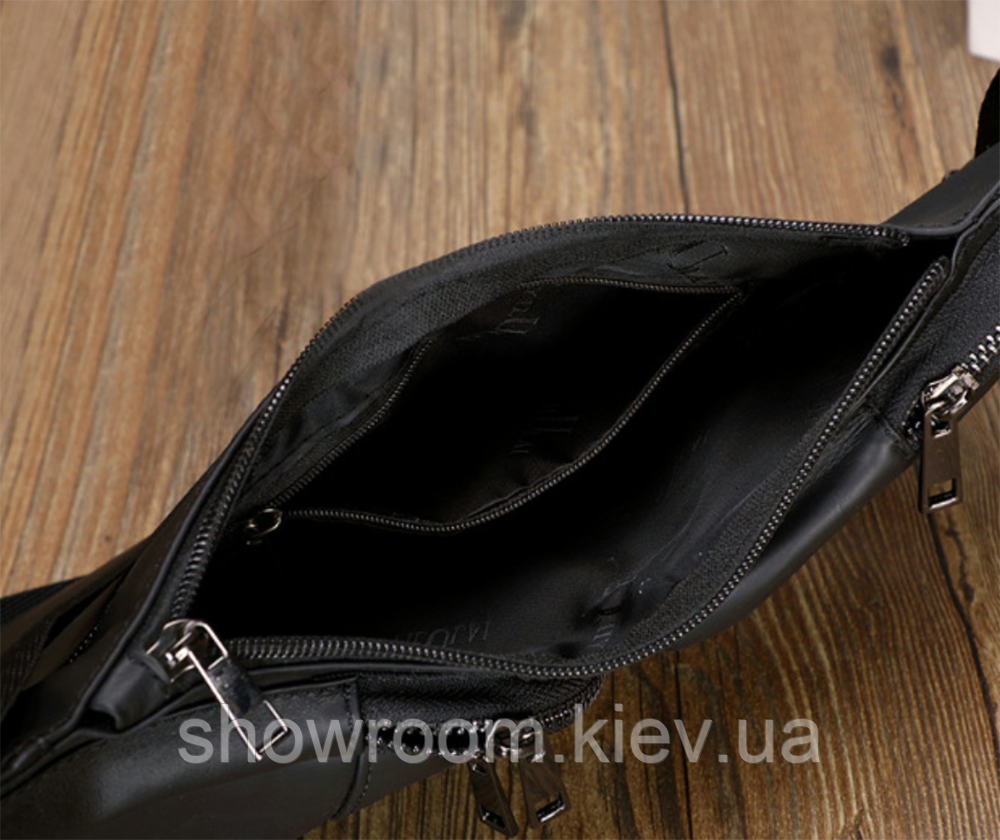 Чоловіча шкіряна бананка, барсетка, сумка, слінг Leather Collection (5064) Київ - фото 3
