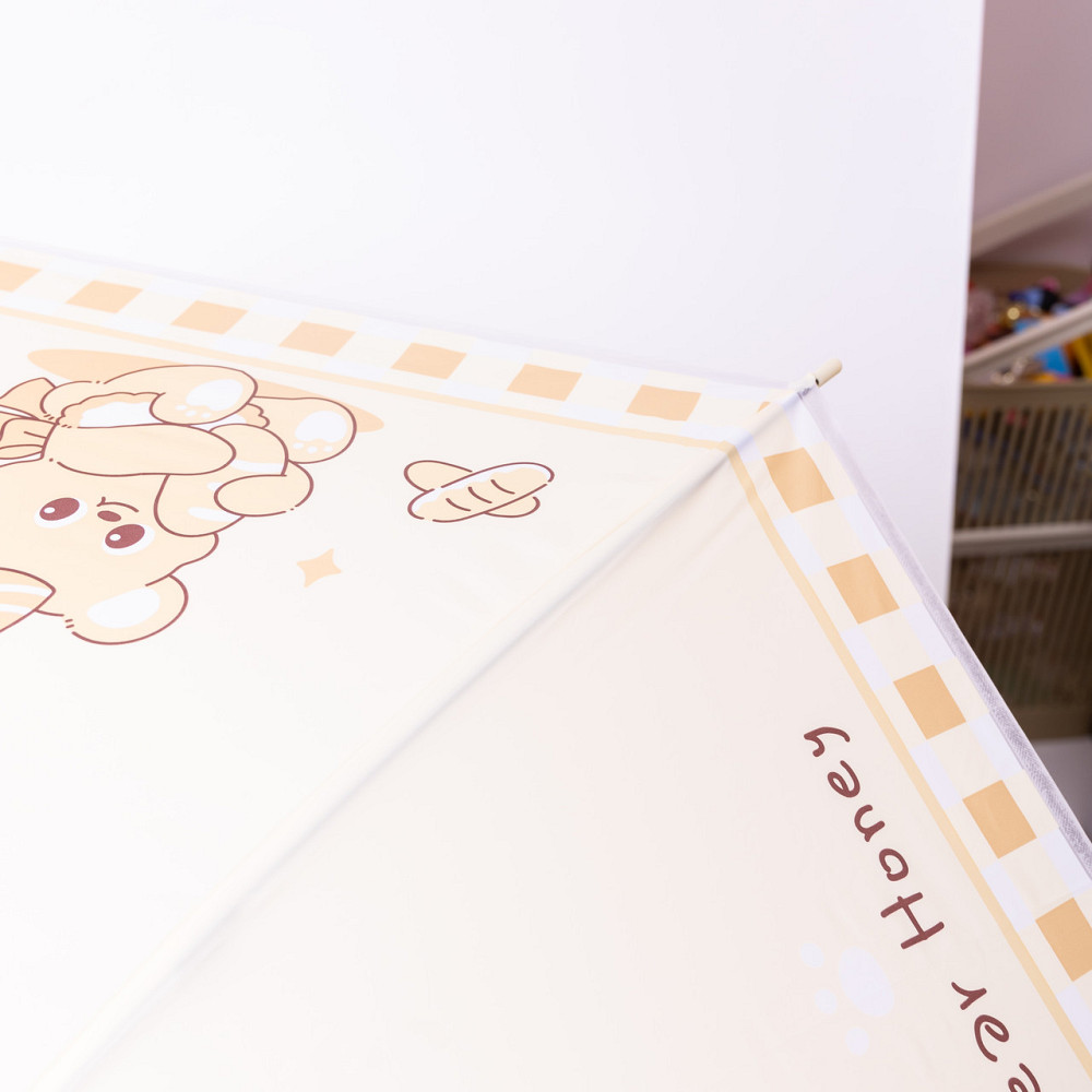 Класична дитяча парасолька-тростина напівавтомат з поліестеру міцна надійна 8 спиць діаметр 94 см Жовтий HP-23-11Y Коломыя - изображение 4