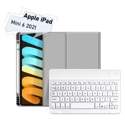 Чехол для планшета BeCover with keyboard Apple iPad Mini 6 2021 Gray (712988) Винница - изображение 1