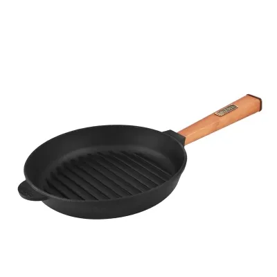 Сковорода Brizoll Optima чавунна Гриль з ручкою 280х50 мм (O2850G-P) Винница - изображение 1