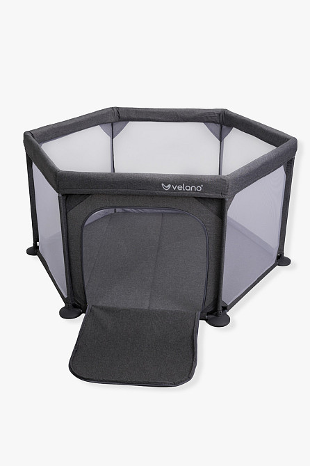 Манеж дитячий шестикутний VELANO Star, grey Київ - фото 6