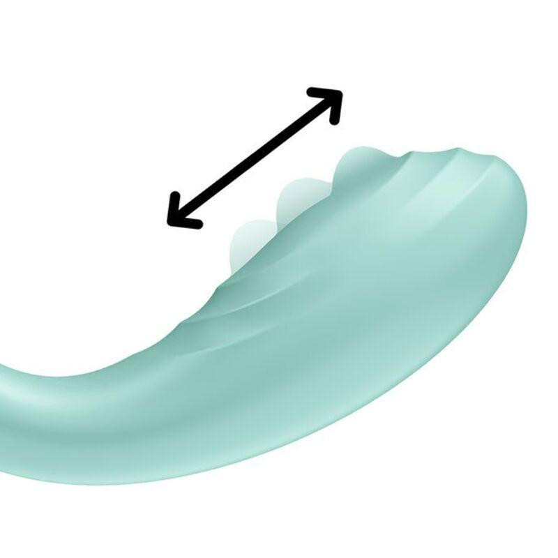Вібратор із перлинною стимуляцією точки G Satisfyer Rrrolling Pleasure Mint Sex Aura Київ - фото 2