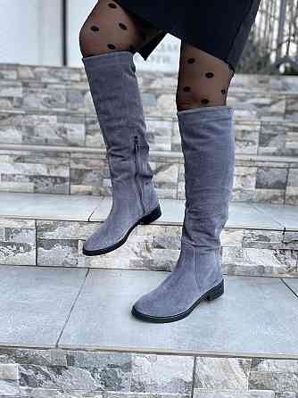 Nivelle Чоботи жіночі NIVELLE сірі замша натуральна зимові 37р. (3889) Коломыя