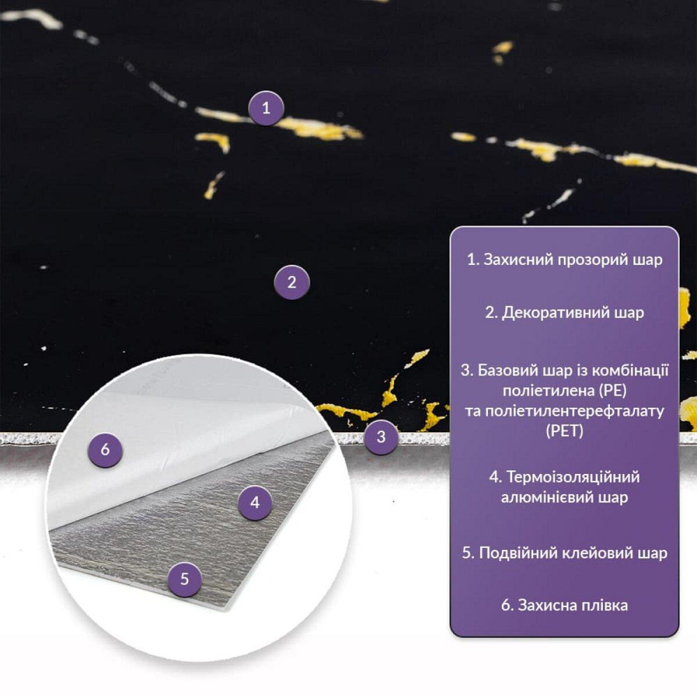 Самоклеюча стінова PET плитка 600х300х2мм SW-00002302 Київ - фото 2