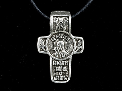 Натільний хрестик іменний Лариса Київ - фото 1