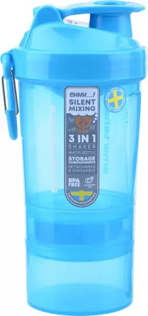 Шейкер спортивний SmartShake Original2GO 600ml Neon Blue Кам'янське - фото 4