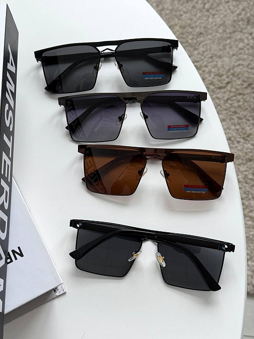 Стильні чоловічі окуляри  BMW з металевою оправою на середнє обличчя Київ - фото 3