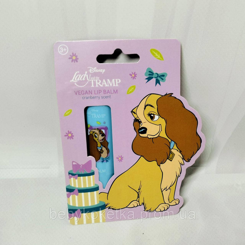 Детский бальзам для губ с ароматом журавлини Disney Lady and the Tramp 4.3 Львов - изображение 1