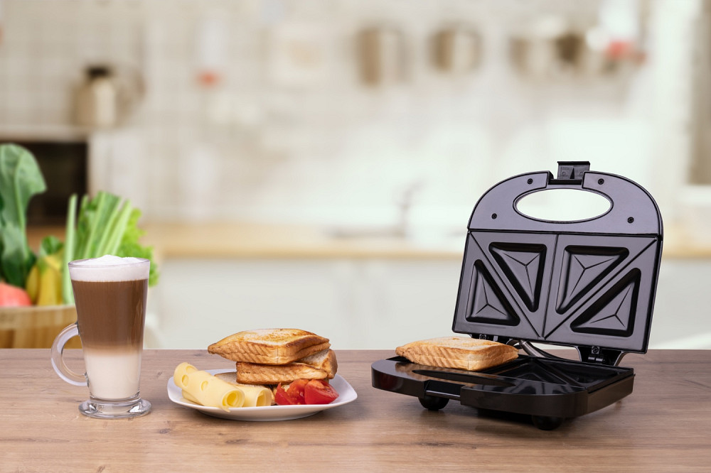 Сендвічниця Mesko MS 3032 850Вт/ незмінні пластини/ вертикальне зберігання/ чорна Вінниця - фото 6