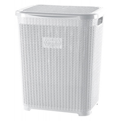 Кошик для білизни Violet House 1007 Віолетта White 45 л (1007 Виолетта WHITE 45 л) Вінниця - фото 1