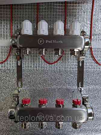 Коллектор нержавейка на 11 пар выходов  