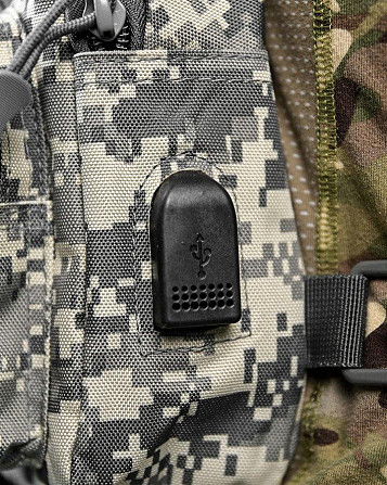Армейская нагрудная сумка рюкзак с USB портом Защитник NATO ДЛ7539 Киев - изображение 6
