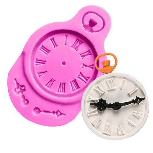 Молд кондитерский Часы 90 на 56 мм розовый Киев - изображение 1