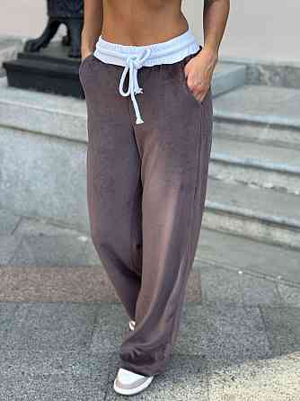 Жіночі повсякденні штани вільного крою турецький королівський велюр Моко, 42/44 Одеса