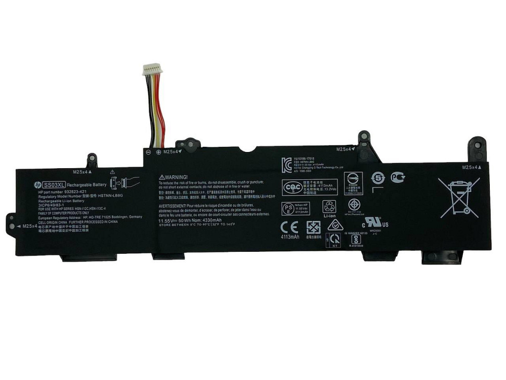 Аккумулятор для ноутбука HP SS03XL EliteBook 730 11.55V Black 4330mAh OEM Винница - изображение 1