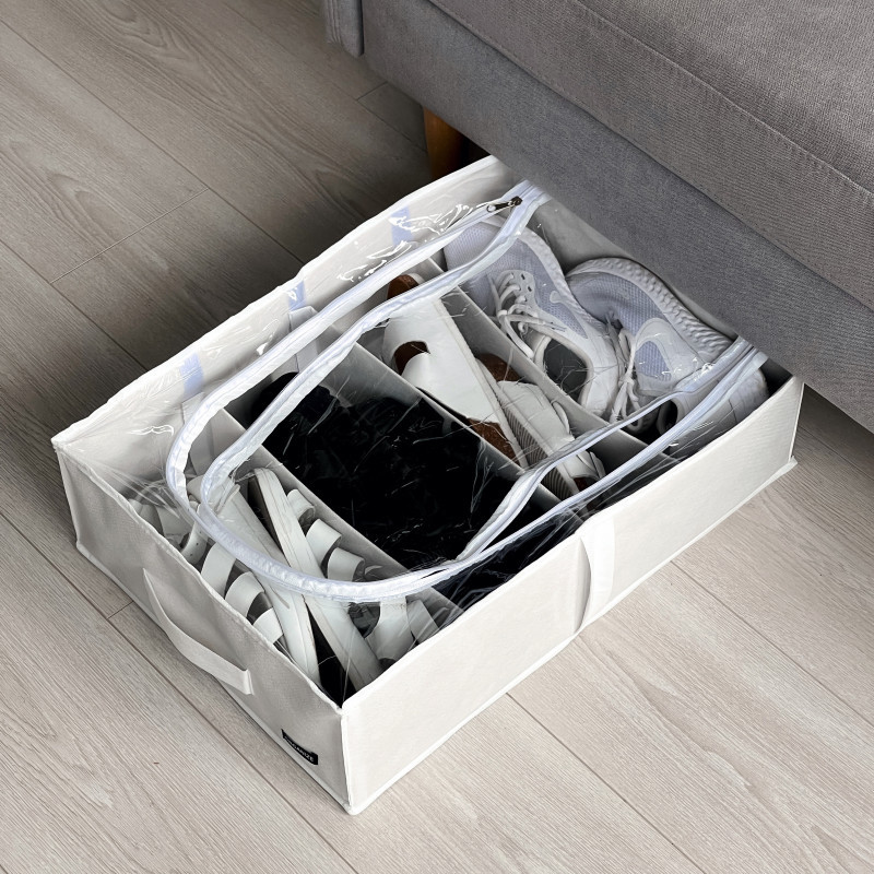 Органайзер для зберігання речей і взуття на 4 відділення KHV-3-White (Білий) Суми - фото 3