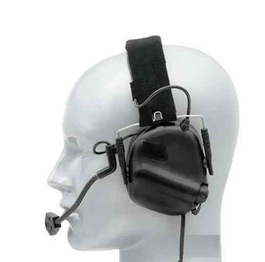 Комплект активные наушники Earmor M32(x) + крепление чебурашки M16C (Черный) Киев
