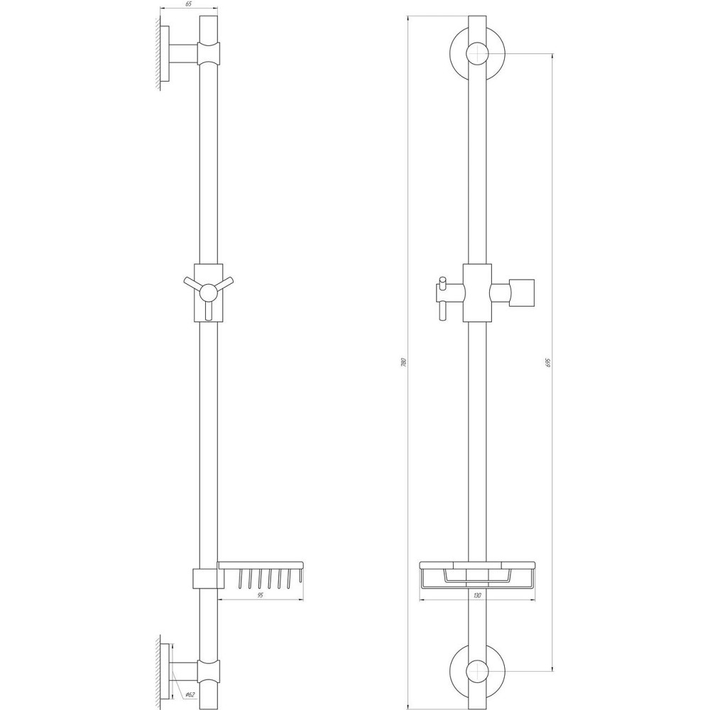 Душевая стойка Globus Lux BT-1107-BB Киев - изображение 6