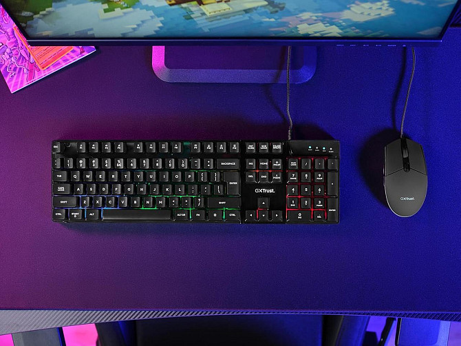 Игровая клавиатура и мышь Trust GXT 838 Azor, QWERTY UK, LED, 8 Anti-Ghosting, ПК PS4 Xbox ноутбука, Киев - изображение 6