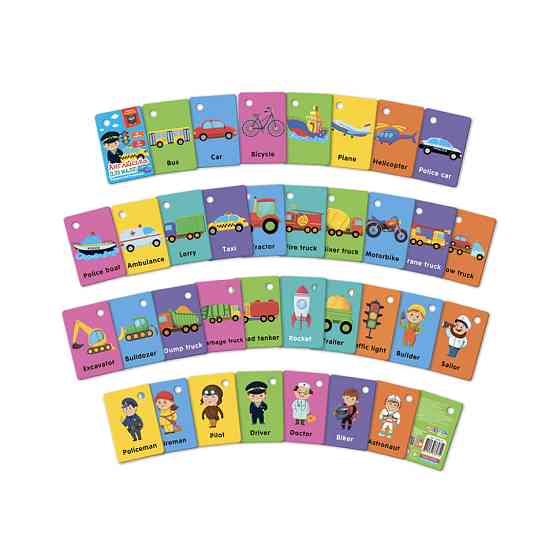 Картки на кільці "Транспорт та професії" VT5000-16 англійська мова Вінниця