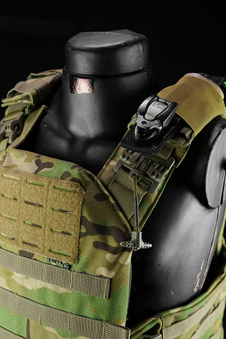 Тактическая плитоноска жилет с быстрым сбросом Cordura 1000D (без плит) Мультикам Винница - изображение 8