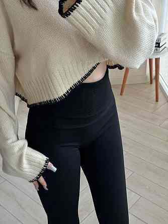 Жіночі теплі повсякденні еластичні лосіни на хутрі Одеса