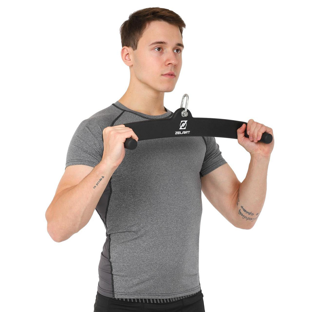 Рукоятка для тяги с широким хватом 53 см Zelart 9632 Киев - изображение 10