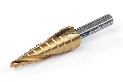 Свердло ступеневе спіральне Ø4-12 мм (сталь 6542) APRO Рівне - фото 1