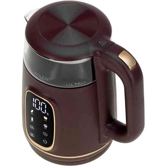 Тихий побутовий чайник, Електрочайник із захистом, Електрочайник на кухню, Стильний електричний чайник UL-17 Львів