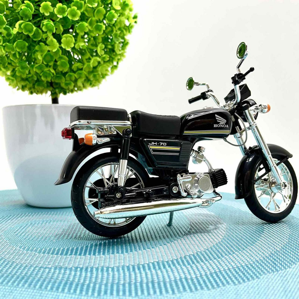 Мотоцикл металопластиковий звуки підсвічування гумові амортизація елементи 1:12 Чорний (BG 68-765) Чернігів - фото 8