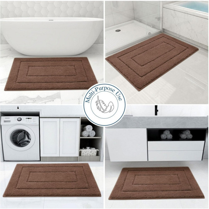 Коврик для ванной комнаты Lovely Svi прорезиненный - 50 x 80 см Коричневый Киев - изображение 4