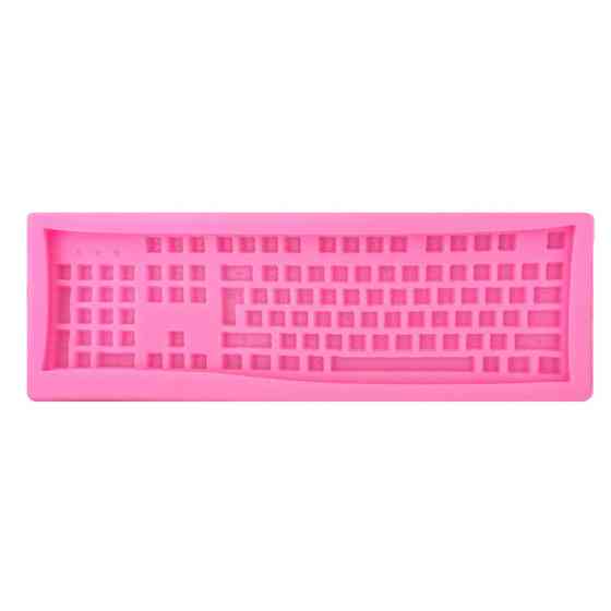 Молд силиконовый Клавиатура 51 на 145 мм розовый Киев
