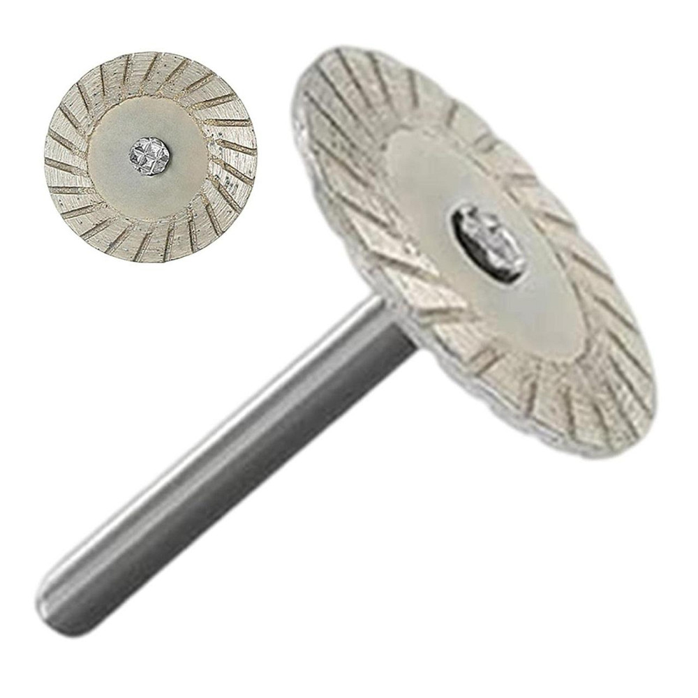 Диск алмазний відрізний 40мм для плитки каменю граніту хвостовик 6мм Київ - фото 9