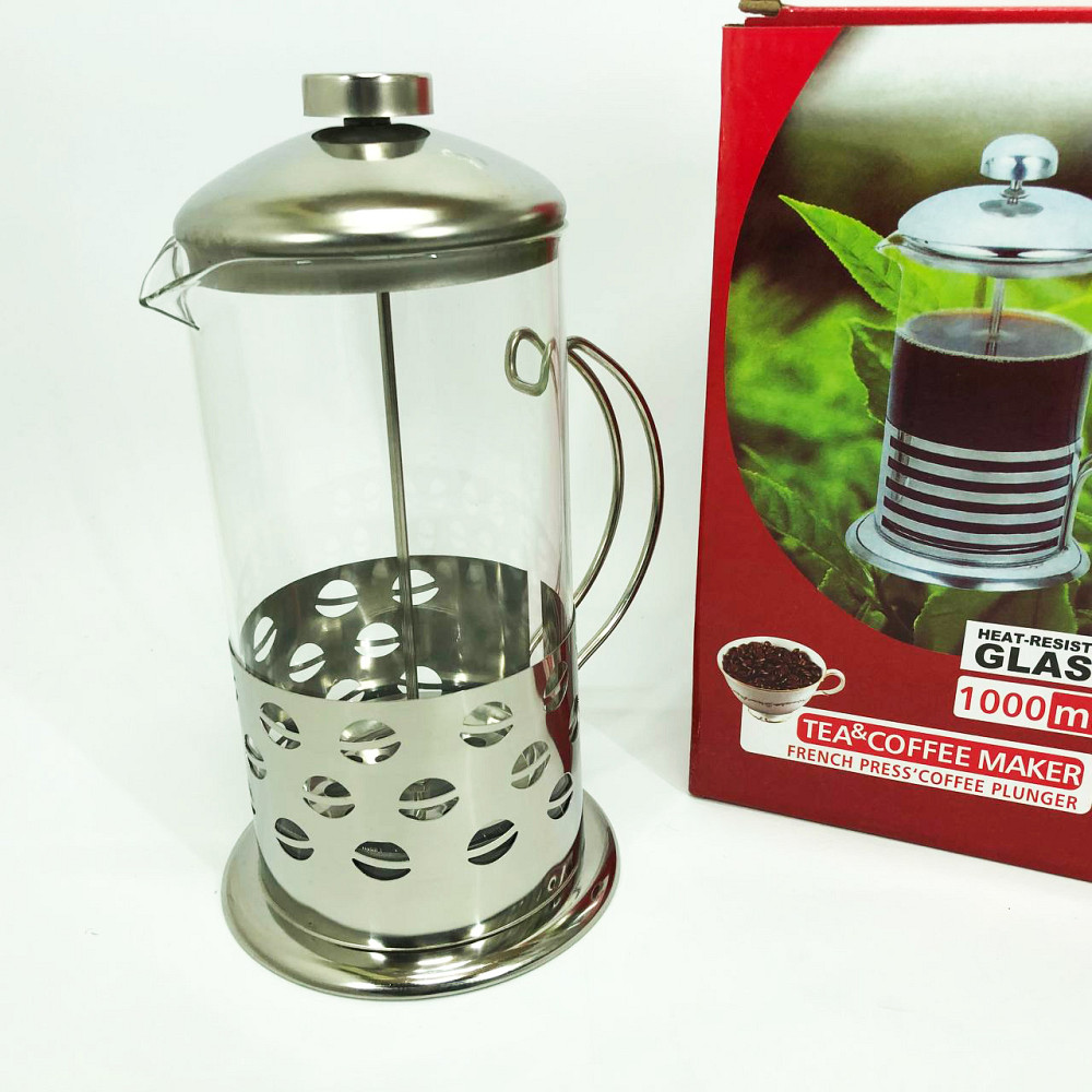 Домашний френч-пресс Unique, Заварники для чая и кофе, Стильный френч-пресс для чая и кофе DV-20 Львов - изображение 6