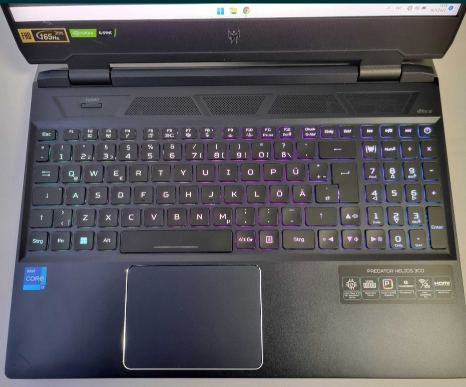 Acer Predator Helios (2022)i7 12700H/RTX 3070/RAM16GB/SSD ITB/165Hz Ноутбук Київ - фото 4