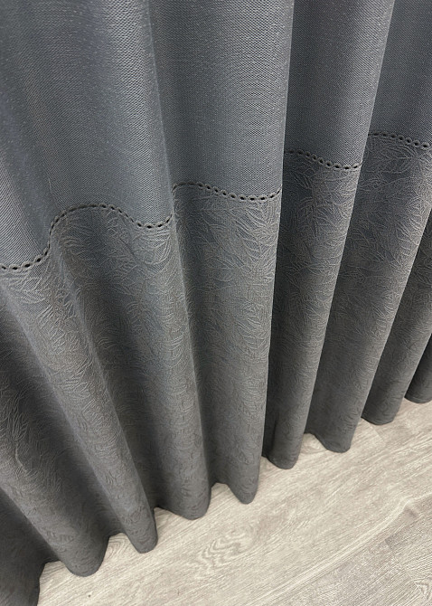 Тюль VR-Textil 1642т Greta Жаккард Графитовый 300х270 см (42-0604) Киев - изображение 8