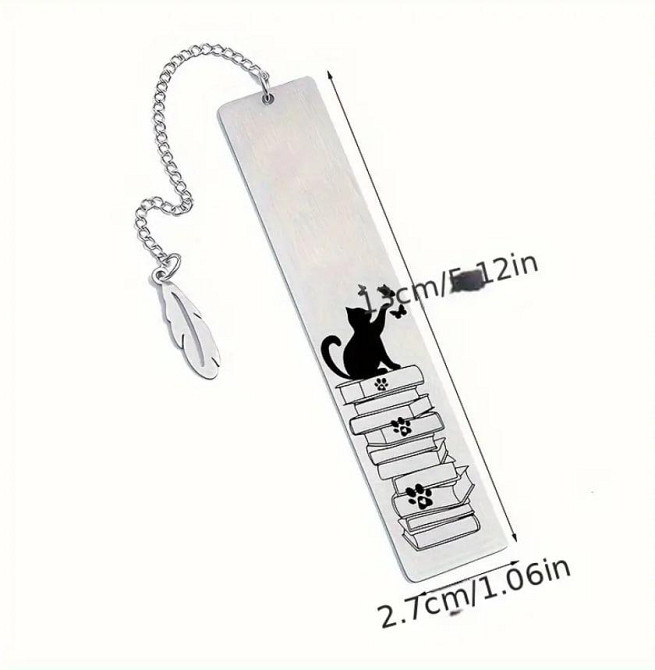 Металлическая закладка – креативный подарок для книголюбов Закладка для книг 