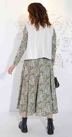 Костюм-плаття і жилет з екошкіри (48) Київ