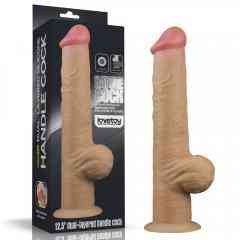 Фалоімітатор - Dual-Layered Handle Cock 12.5" Flesh Sex Aura Київ