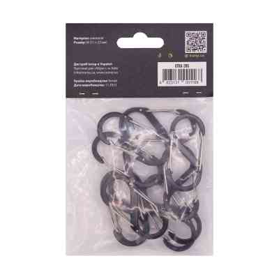 Карабін туристичний Tramp Набір 10 шт S-типу середній (UTRA-306) Вінниця