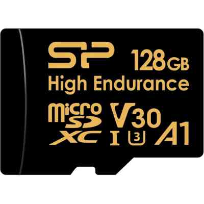 Карта памяти Silicon Power 128GB microSDXC class 10 UHS-I U3 V30 A1 High Endurance (SP128GBSTXDV3V1HSP) Винница