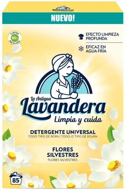 Стиральный порошок La Antigua Lavandera Universal white flowers, 4.675 кг, 85 стирок Львов - изображение 1