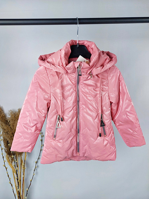 Куртка на весну для маленьких дівчаток у рожевовому кольорі Миколаїв - фото 1