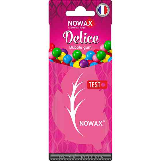 Ароматизатор повітря целюлозний Nowax серія Delice - Bubble Gum Киев