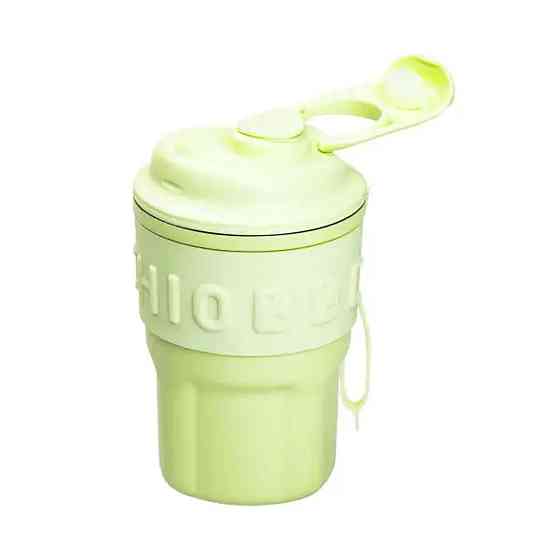 Термочашка Chiobbe з трубочкою та ремінцем 450 мл зелена HP-14-18GR Коломия