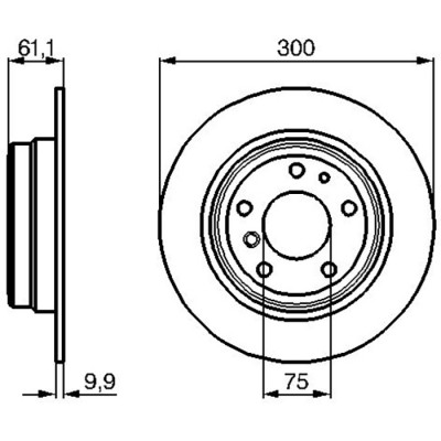 Гальмівний диск Bosch 0 986 478 321 Вінниця - фото 3