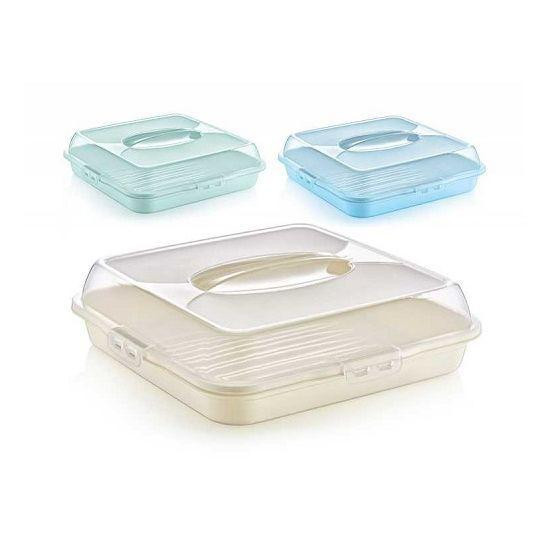 Тортовниця квадратна з кришкою та підставкою 30308 Харків - фото 1