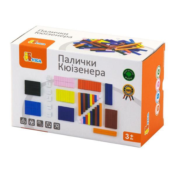 Набор для счета Viga Toys Деревянные палочки Кюизенера 116 шт (51765) Харьков - изображение 1