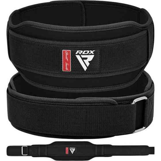 Пояс для важкої атлетики RDX RX5 Double Belt неопреновий Black L Кам'янське